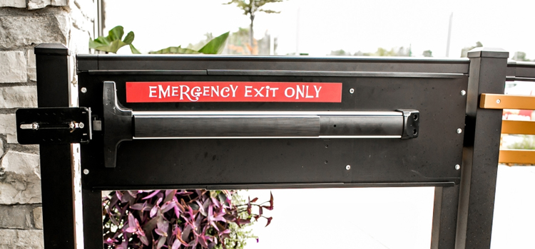 emergency push bar installation in San Bernardino